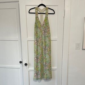 Calypso by Christine Celle Vintage Summer Dress 100% Silk